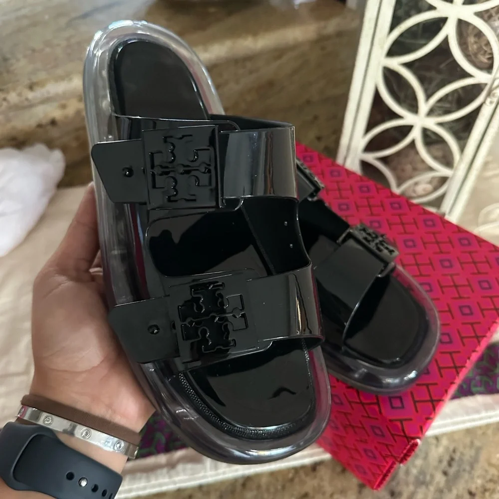 New Tory burch BUCKLE BUBBLE JELLY sandal π€ - Picture 6 of 9